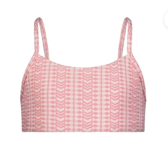 NWOT Lemlem Lola Girls Small Pink Grometric Resortwear Summer Bikini Bottoms - Picture 1 of 8